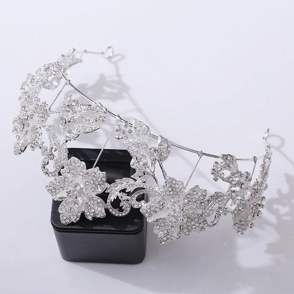 "Persis" Baroque Crystal Tiara