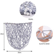 "Phyllida" Pearl Mesh Snood Hat width=100 