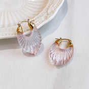 "Astriva" Art Deco Hoop Earrings width=100 