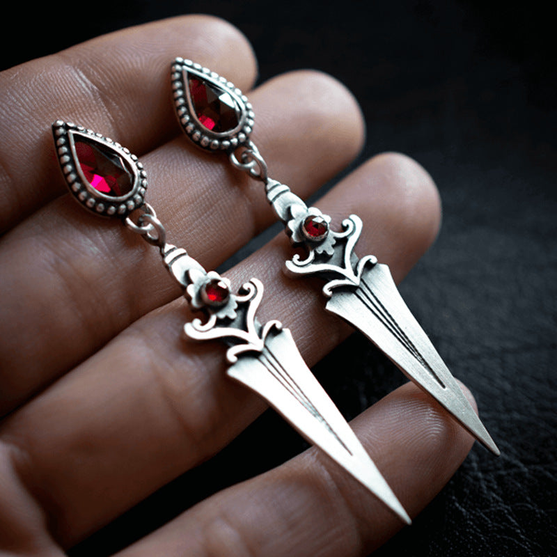"Ophelissa" Gothic Dagger Earrings