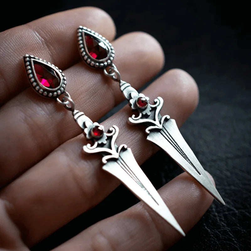 "Ophelissa" Gothic Dagger Earrings