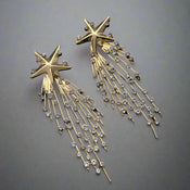 "Ethelind" Stars Drop Earrings width=100 
