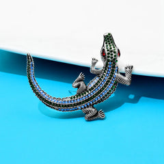 "Bellatrix" Rhinestone Gator Brooch