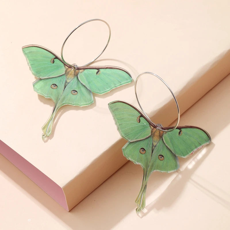 "Susie" Moth Earrings