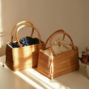 "Rattania" Rattan Picnic Clutch width=100 
