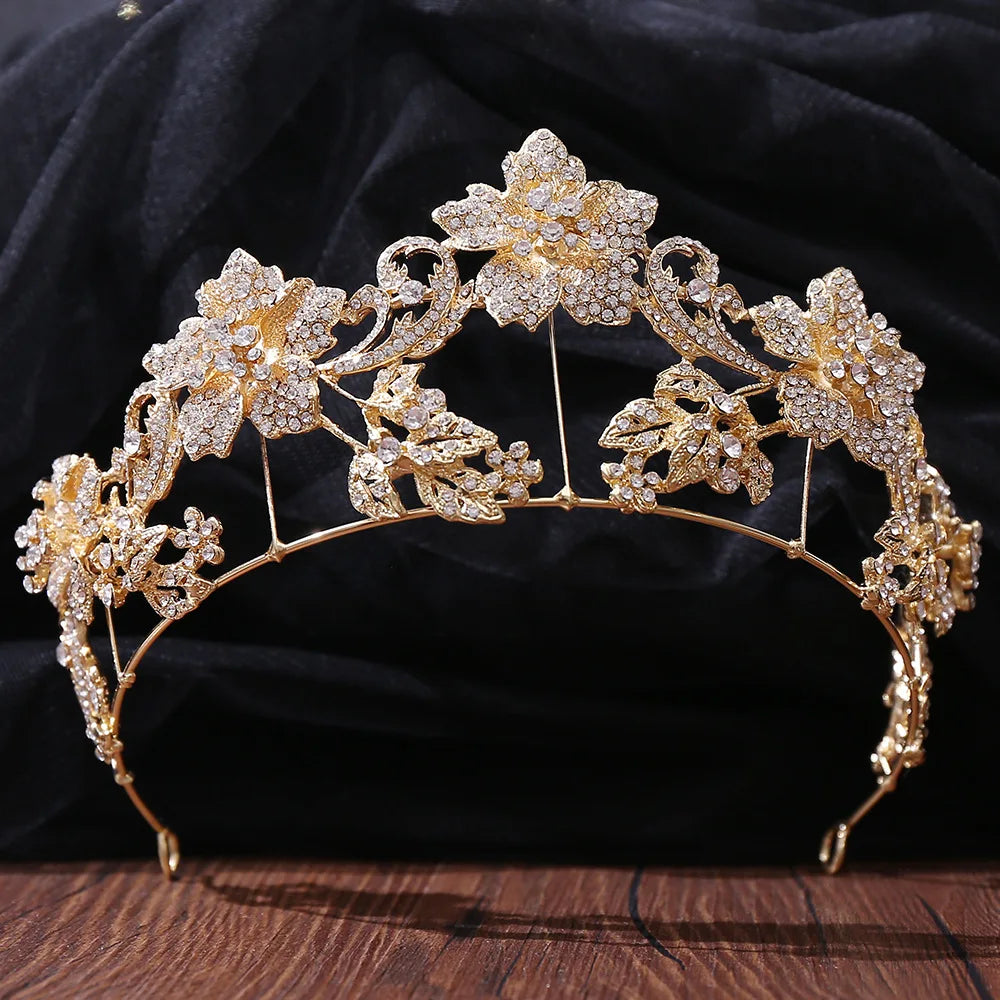 "Persis" Baroque Crystal Tiara