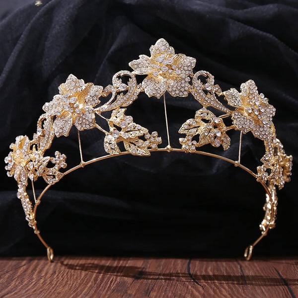 "Persis" Baroque Crystal Tiara