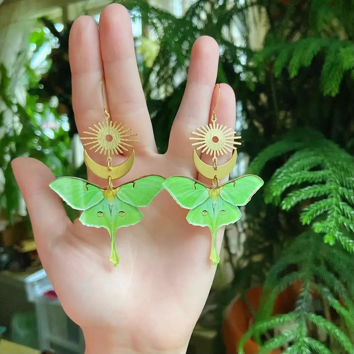 "Thyrrissa" Moth Earrings pick