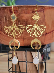 "Luminisse" Moth Earrings Collection width=100 