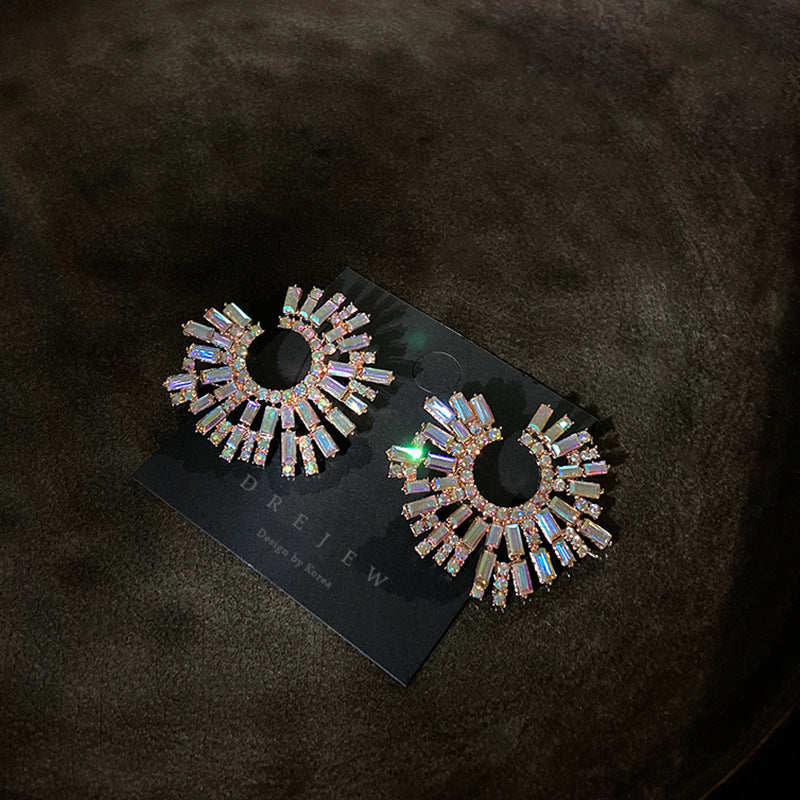 "Mornessa" Rhinestone Stud Earrings