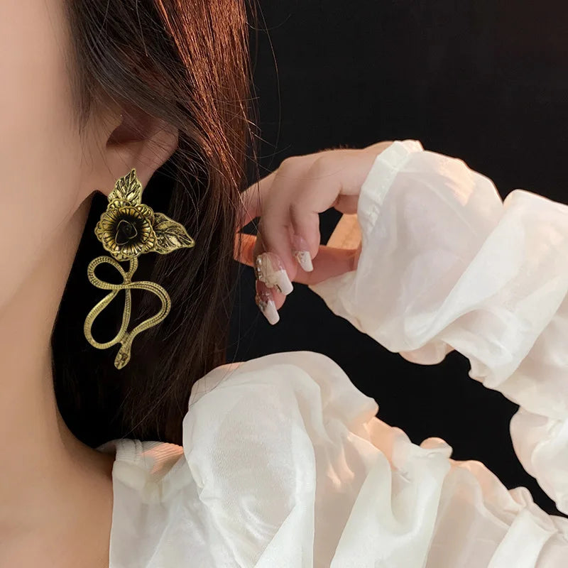 "Aeloria" Snake Earrings