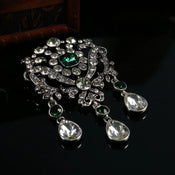 "Praetia" Court Rhinestone Brooch width=100 