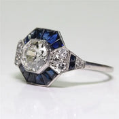 "Maivelle" Art Deco Ring width=100 