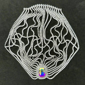 "Pulcheria" Crystal Flapper Headpiece width=100 