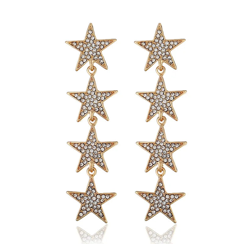 "Pranette" Star Drop Earrings