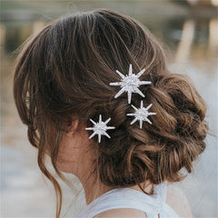 "Aureline" Bridal Hair Barrettes