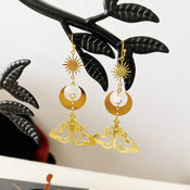 "Luminisse" Moth Earrings Collection width=100 