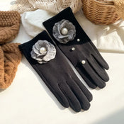 "Gemmaris" Pearl Winter Gloves width=100 