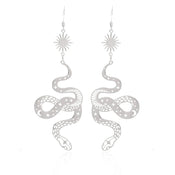 "Fortunata" Snake Drop Earrings width=100 