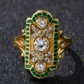 "Calliane" Rhinestone Ring width=100 