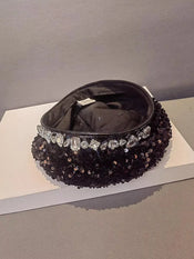 "Sequina" Sequin Party Beret width=100 