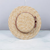 "Buster" Pork Pie Straw Hat width=100 