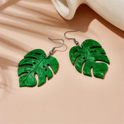 "Palmyra" Tropical Leaf Earrings width=100 