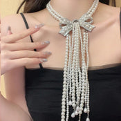 "Thalia" Butterfly Pearl Necklace width=100 