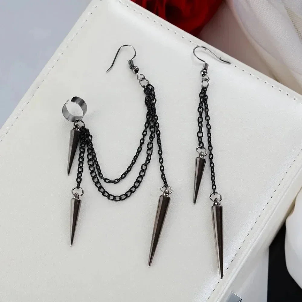 "Calyphene" Bat Drop Earrings