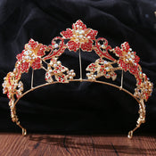 "Persis" Baroque Crystal Tiara width=100 