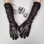 "Brunella" Leather Opera Gloves width=100 