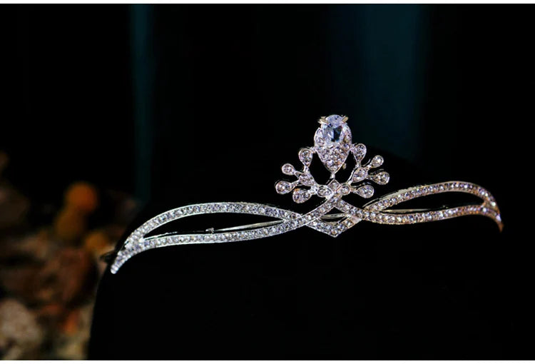 "Emmeline" Water Drop Crown Headband