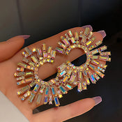 "Mornessa" Rhinestone Stud Earrings width=100 