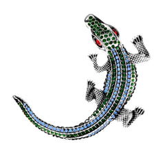 "Bellatrix" Rhinestone Gator Brooch