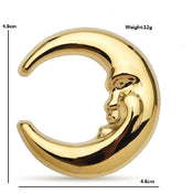 "Neferytis" Moon Brooch width=100 