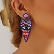 "Khensetra" Eye Heart Drop Earrings width=100 