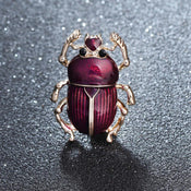 "Scaravella" Beetle Enamel Brooch width=100 