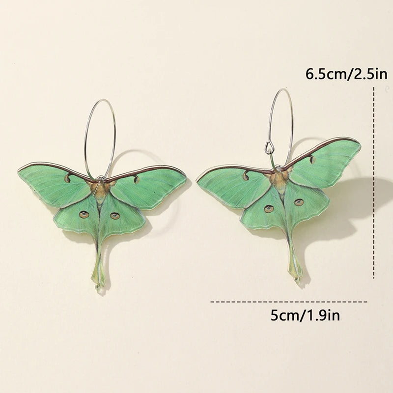 "Susie" Moth Earrings
