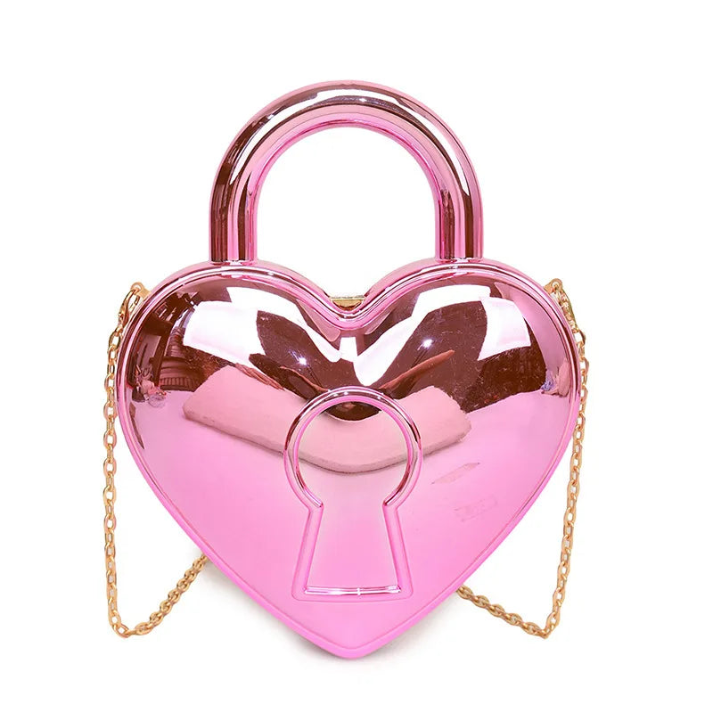 "Drusina" Heart Padlock Handbag