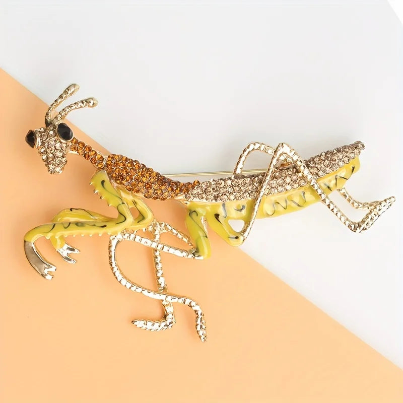 "Osirette" Mantis Brooch