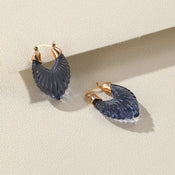 "Astriva" Art Deco Hoop Earrings width=100 