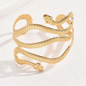 "Nolwenn" Snake Cuff Bracelet width=100 