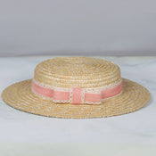 "Buster" Pork Pie Straw Hat width=100 