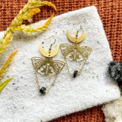 "Luminisse" Moth Earrings Collection width=100 