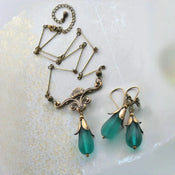 "Ethelwyra" Floral Necklace Set width=100 