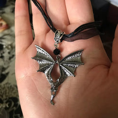 "Hexoria" Cross Bat Choker