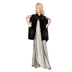 "Corday" Spiderweb Cape