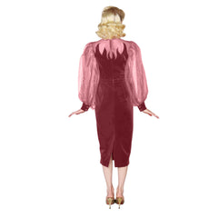"Lola" 1950s Style Flame Gown