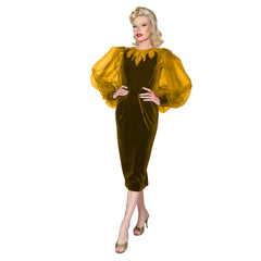 "Lola" 1950s Style Flame Gown