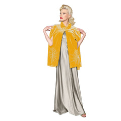 "Corday" Spiderweb Cape